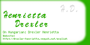 henrietta drexler business card